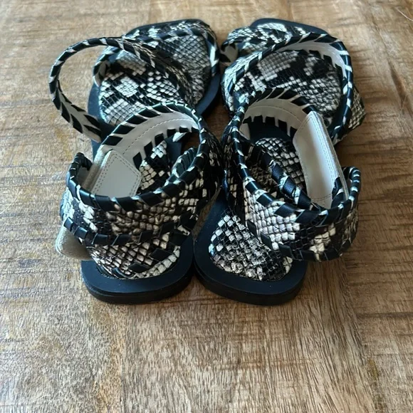 Snake Print Vince Camuto Ankle Strap Sandal - Picture 3 of 4